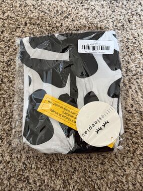 Little Sleepies Black and White Cow Print Kids Pajamas